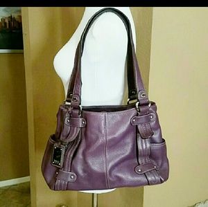 Purple Tignanello purse shoulder bag